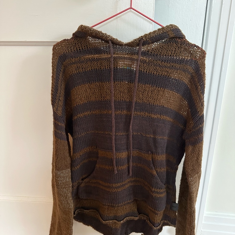 Grunge UNIF Striped Women’s Hoodie